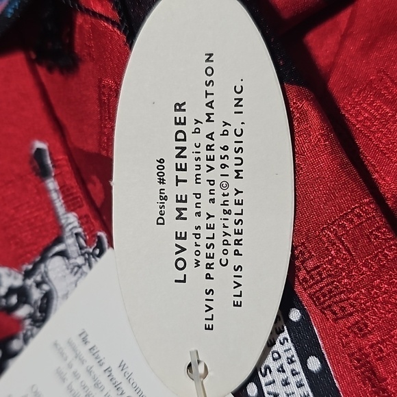 Elvis Presley Love Me Tender Silk Tie NWT - Picture 9 of 12